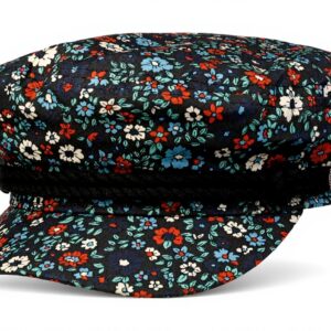Berretto Marinaio Brixton Fiddler Flowers Donna Blu L