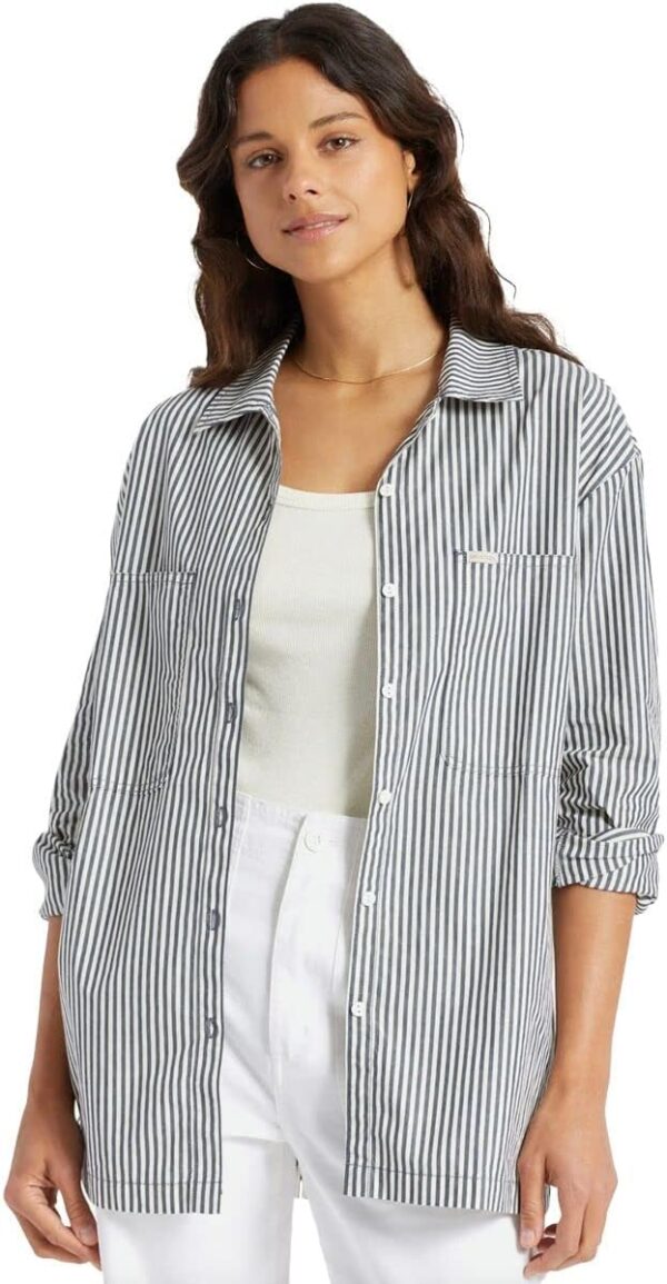 Giacche Donna Brixton Bowery Overshirt Lino Viscosa-0