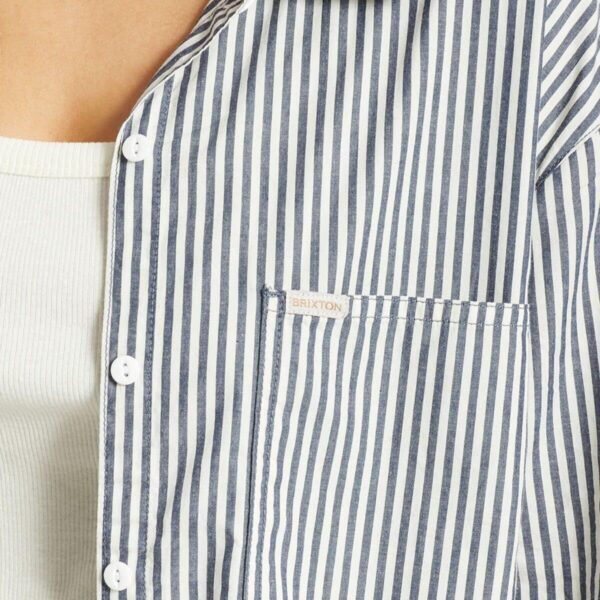 Giacche Donna Brixton Bowery Overshirt Lino Viscosa-2