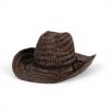 Cappello da cowboy donna Brixton paglia Houston Toffee