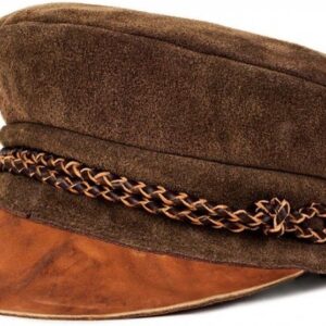 Cappello Fedora Uomo Brixton Kayla Brown Cotone Poliestere-0