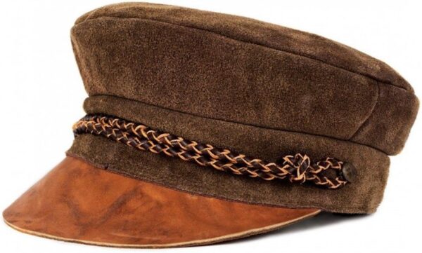 Cappello Fedora Uomo Brixton Kayla Brown Cotone Poliestere-0