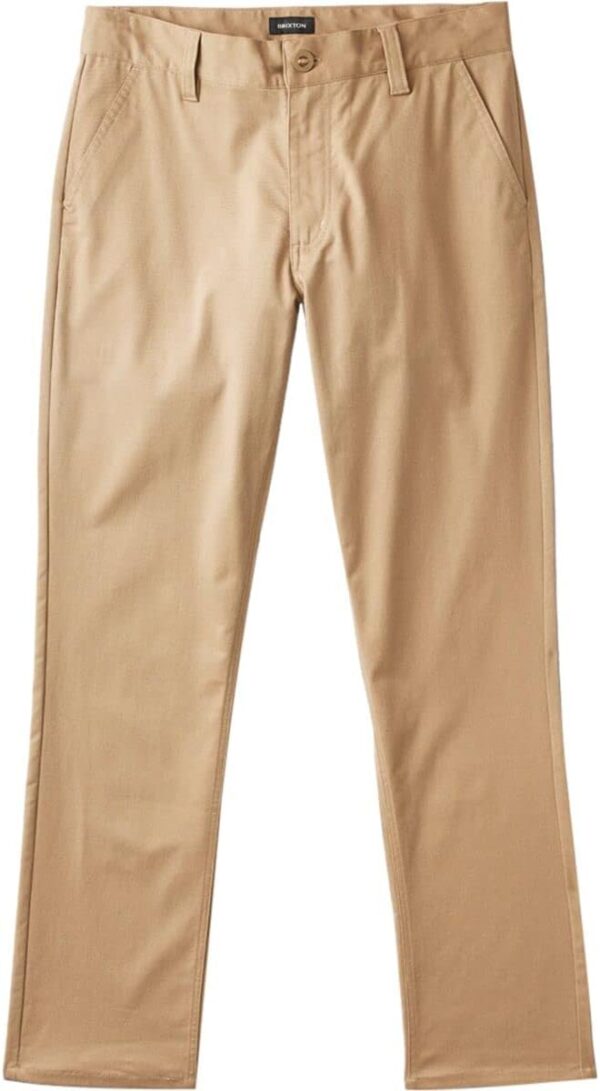 Pantaloni Chino Brixton Cordoncino Kaki Uomo Moda-2