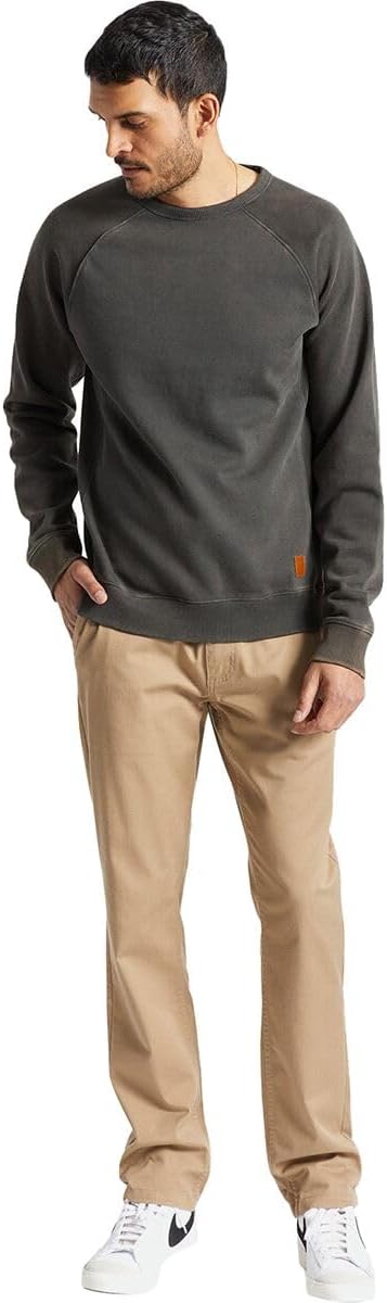 Pantaloni Chino Brixton Cordoncino Kaki Uomo Moda-3