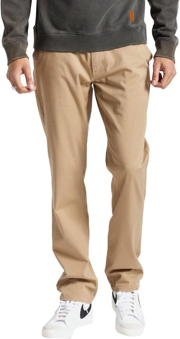 Pantaloni Chino Brixton Cordoncino Kaki Uomo Moda-0