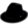 Cappello Fedora Brixton Coltello Packable Lana Nero Uomo