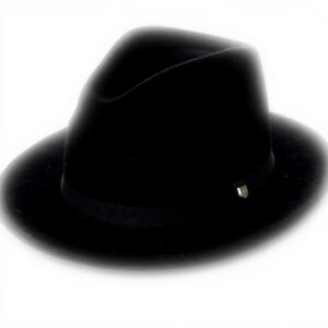 Cappello Fedora Brixton Coltello Packable Lana Nero Uomo