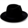 Cappello Fedora Brixton Coltello Packable Lana Nero Uomo