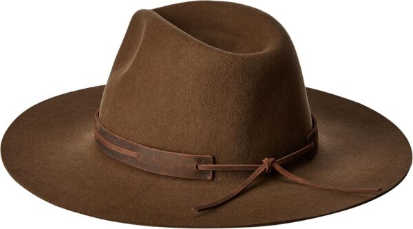 Brixton Fedora Hat for Men Light Olive Wide Brim-1