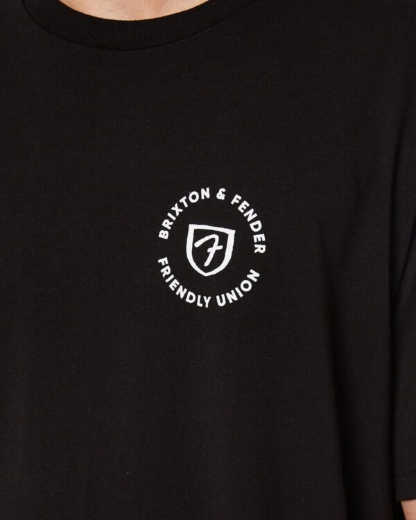 Maglietta Brixton Fender Nero T-shirt uomo collaborazione-3