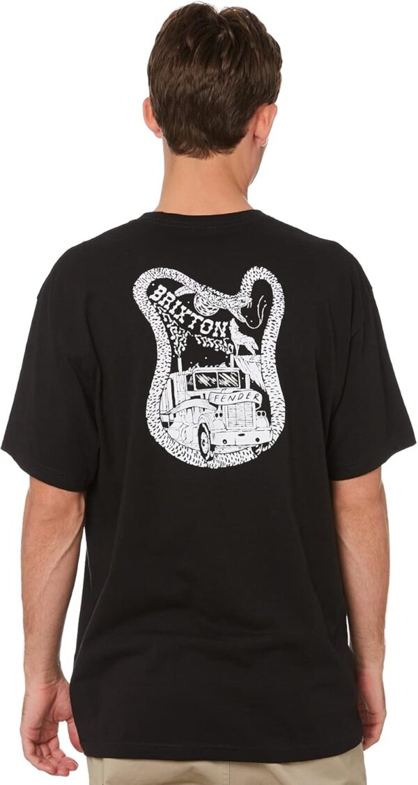 Maglietta Brixton Fender Nero T-shirt uomo collaborazione-0