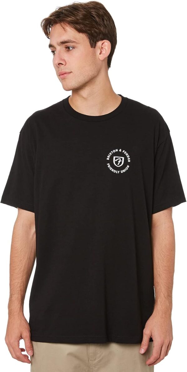 Maglietta Brixton Fender Nero T-shirt uomo collaborazione-1