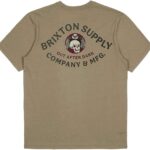 Maglietta sartoriale Brixton uomo cotone grafica retro-0