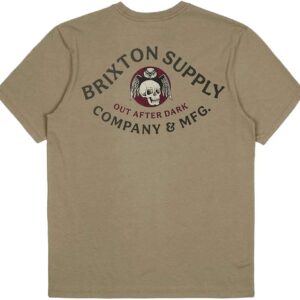 Maglietta sartoriale Brixton uomo cotone grafica retro-0