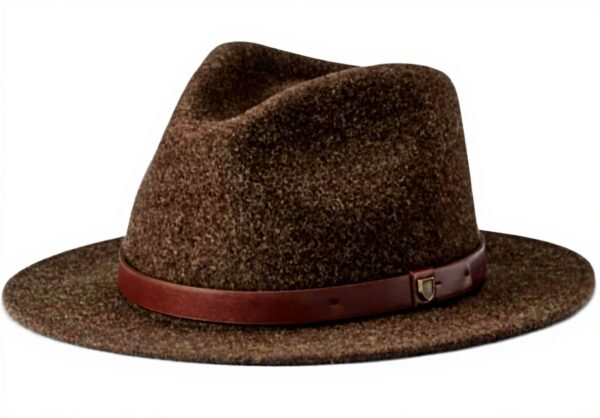 Cappello Fedora Brixton Unisex Toffee Lavabile a Secco