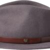 Cappello Fedora Brixton Messer Marrone Lana Australiana Uomo-2