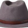 Cappello Fedora Brixton Messer Marrone Lana Australiana Uomo-1