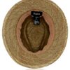 Cappello Fedora Brixton Messer Straw Unisex Adulto Marrone