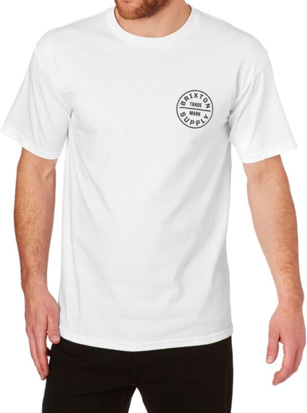 BRIXTON Oath S/S Giacca a Vento Uomo T-shirt Bianco-0