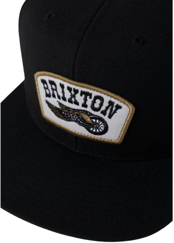 Brixton Cappello Snapback Nero Unisex Streetwear Cotone-2