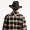 Cappello Fedora Brixton Wesley Nero Pieghevole Unisex Adulto-3