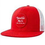 Cappellino da baseball Brixton Wheeler Mesh rosso bianco