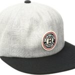 Cappellino baseball Brixton Louisville cotone grigio heather-0
