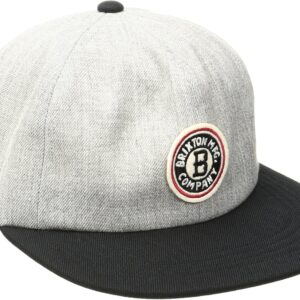 Cappellino baseball Brixton Louisville cotone grigio heather-0