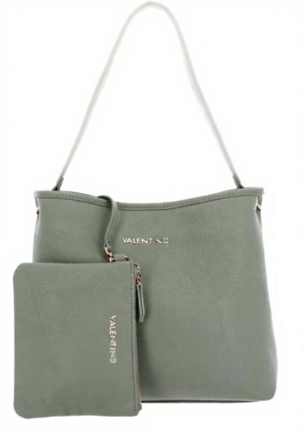 Borsa Valentino Brixton Donna Salvia Polvere Rosso Bianco