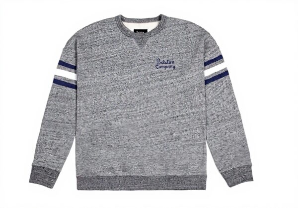 BRIXTON Barton Crew Fleece Uomo Felpe Pile Grigio
