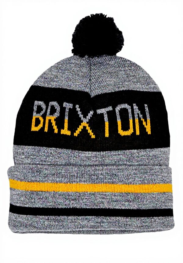 Berretto Brixton Fairmont Pom Unisex Grigio Acrilico