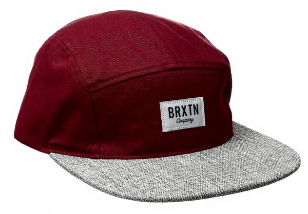 BRIXTON cap Hoover 5 Panel, unisex, cotone, borgogna/grigio