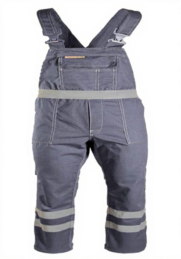 Brixton Salopette Riflettenti Grigio Lavoro Uomo Protezione