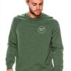 Brixton Felpa Uomo Cotone Collo Rotondo Cipressa