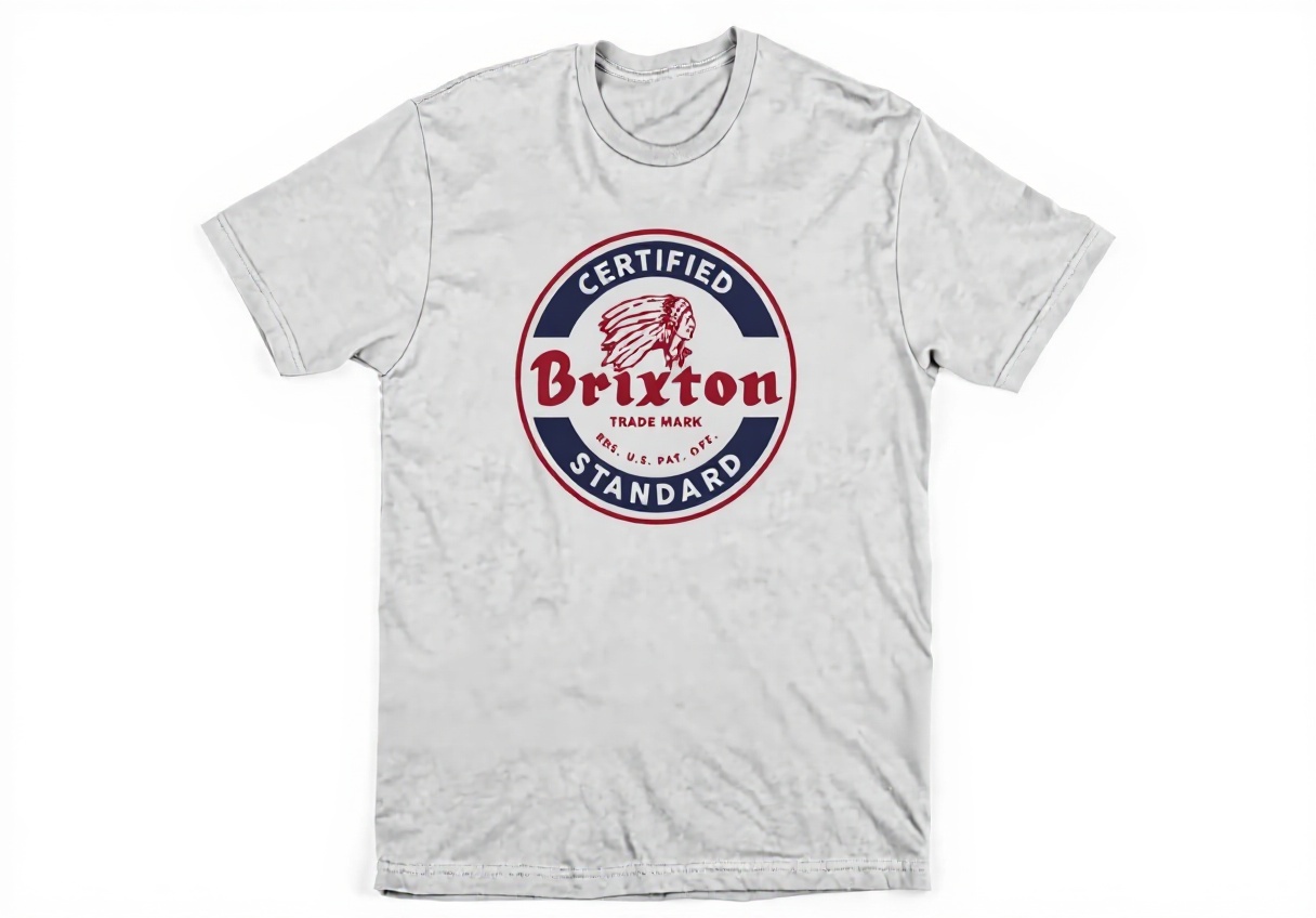 'Maglietta Brixton da uomo in cotone su sfondo neutro'