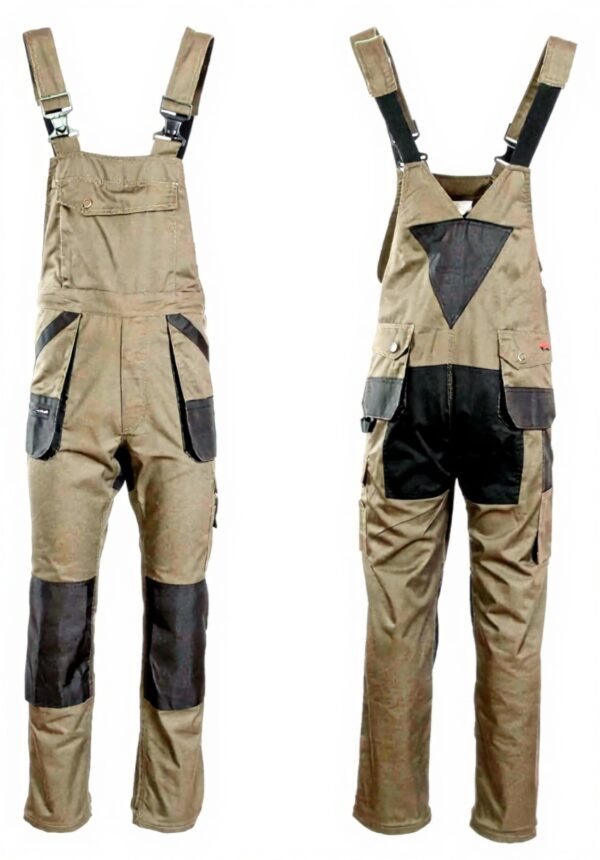 Salopette da lavoro Brixton marrone comfort durata uomo