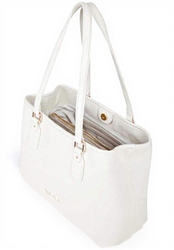 Borsa a spalla Valentino Brixton Donna Bianco Shopping