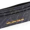 Portafoglio Valentino Donna Design Compatto Nero Bordeaux-1
