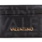Portafoglio Valentino Donna Design Compatto Nero Bordeaux-0