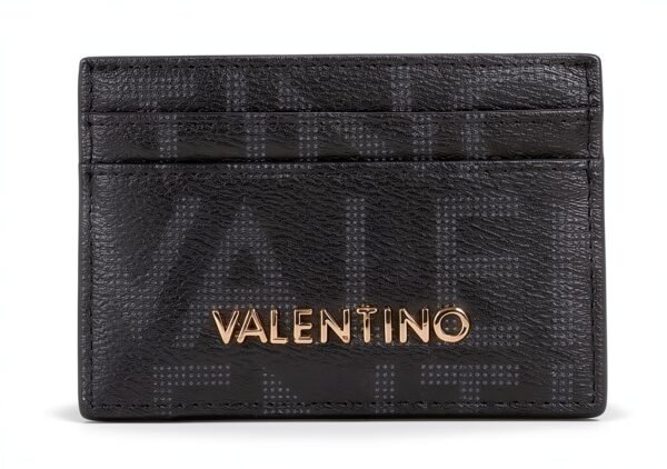 Portafoglio Valentino Donna Design Compatto Nero Bordeaux-0