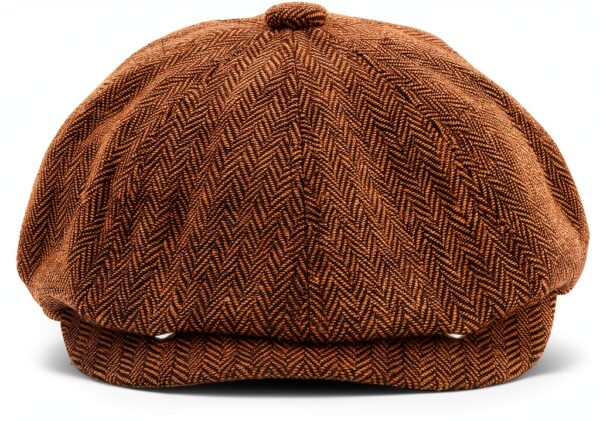 Berretto Newsboy Uomo Lana Tweed 8 Spicchi Peaky Blinders