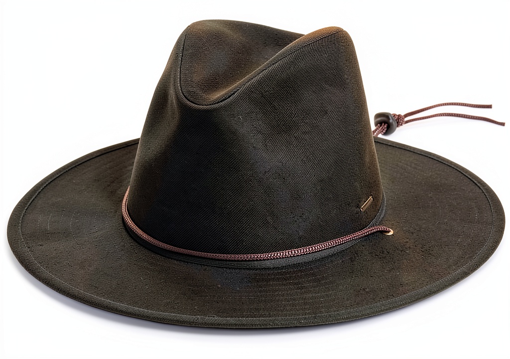 Brixton Field X Cappello da Cowboy nero su sfondo neutro