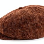 Berretto Newsboy Brixton Marrone Unisex Adulto Fattura Corta-0