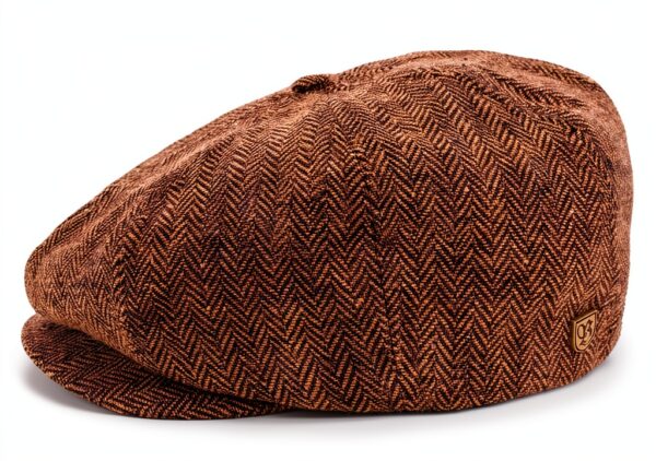 Berretto Newsboy Brixton Marrone Unisex Adulto Fattura Corta-0