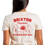 Brixton T-shirt Empresa cotone slim fit grafica originale-0
