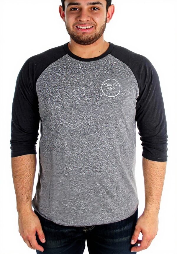 BRIXTON Maglia Uomo Wheeler Maniche Lunghe T-shirt Baseball