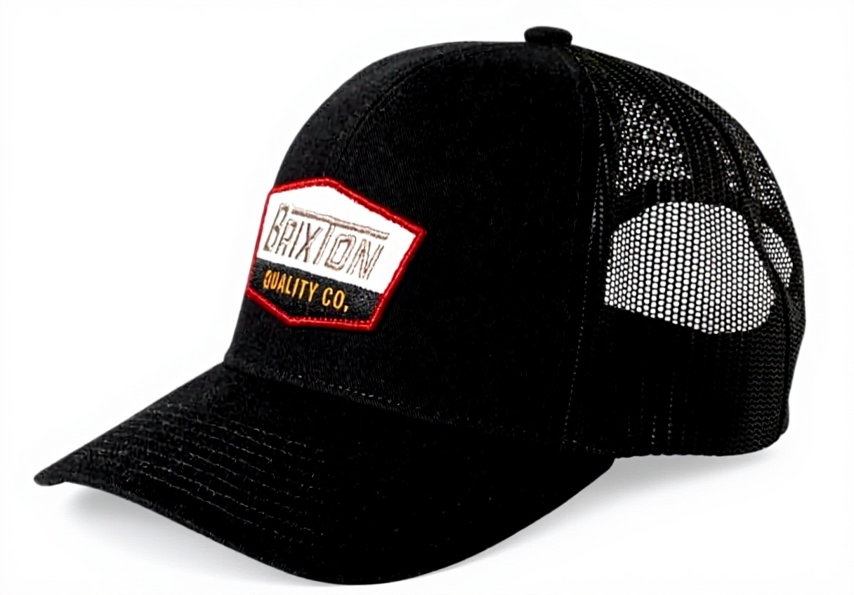 Brixton Regal Netplus Mp cappello da camionista nero su sfondo neutro