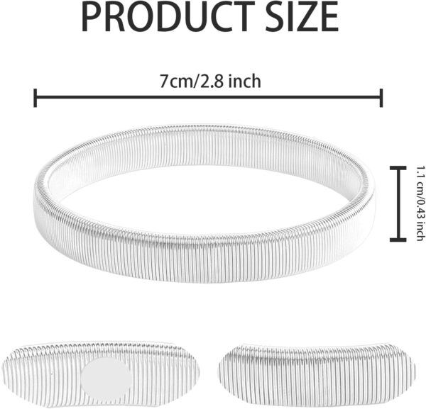 Bracciali elastici metallo reggi camicia uomo antiscivolo-1