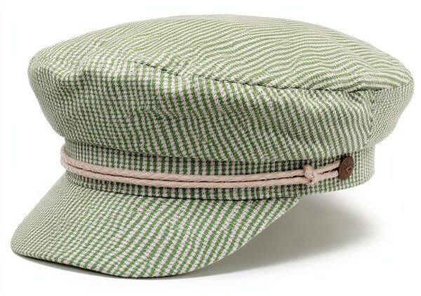 Berretto Marinaio Brixton Baker Boy Houndstooth Verde Uomo