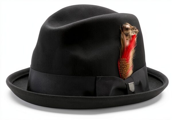 Cappello Fedora Uomo Brixton Nero 100 Cotone XS